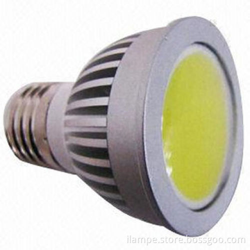 LED Spotlight Bulb, 4W, Made of Aluminum, High Luminous Efficiency, Silver Luster, CE-marked